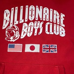Billionaire Boys Club Red Tri Flag Hoodie